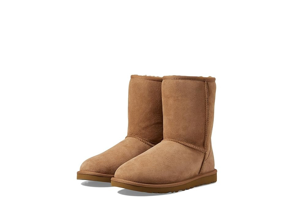 UGG Classic Short Men's Pull-on Boots Chestnut : 17 D - Medium, Suede | Zappos