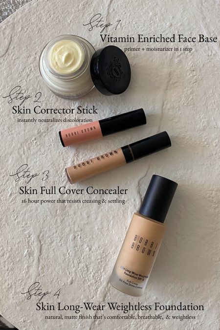 My 4 steps to achieve the perfect complexion! Use code Olivia15 for 15% off at Bobbi Brown.

#LTKstyletip #LTKbeauty #LTKunder50