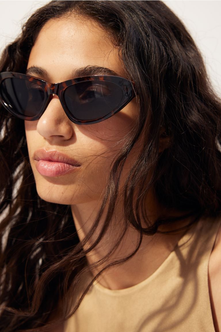 Cat Eye Sunglasses - Brown/tortoiseshell-patterned - Ladies | H&M US | H&M (US + CA)