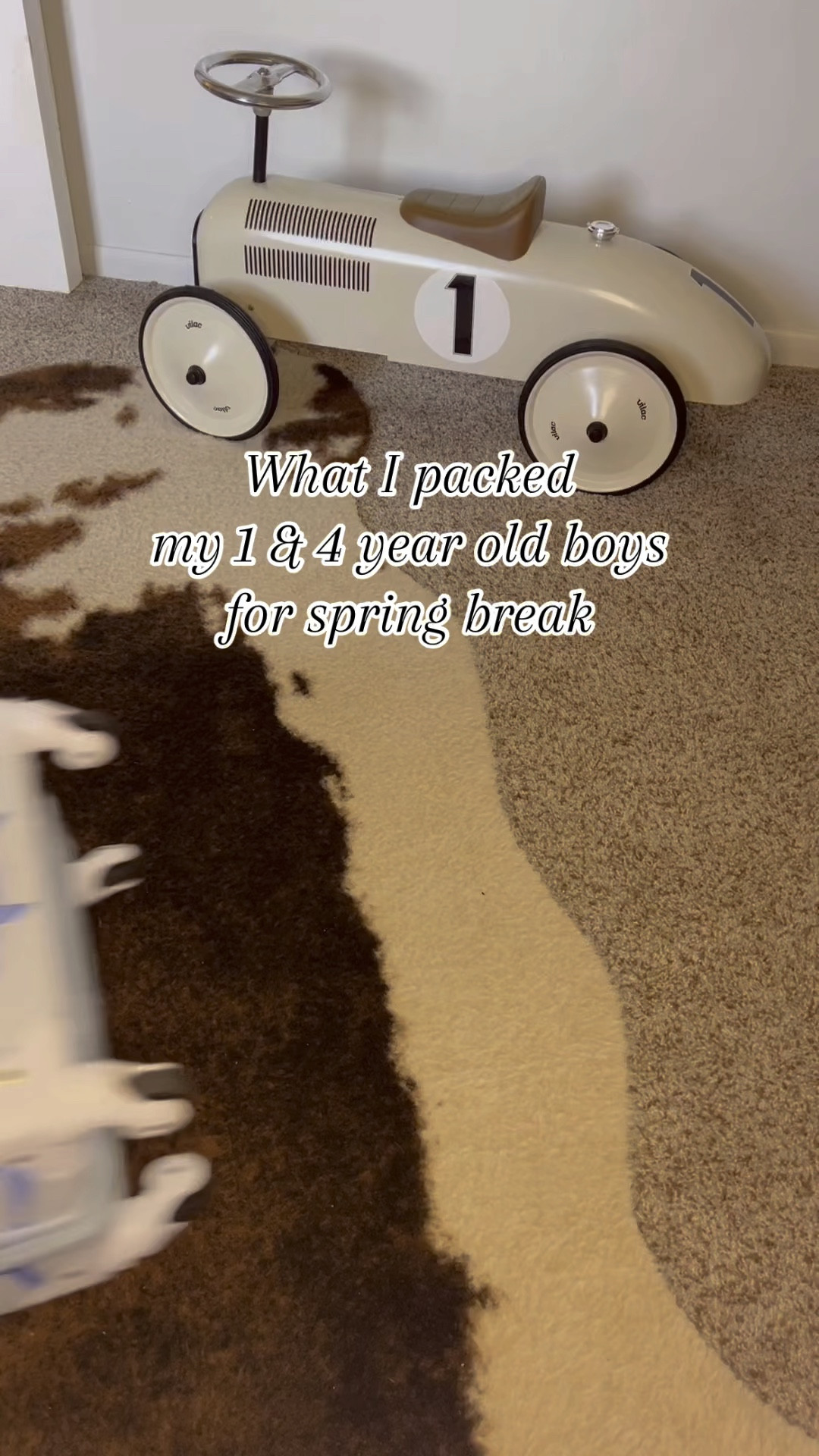 Part two of what I packed my toddler boys for spring break 
