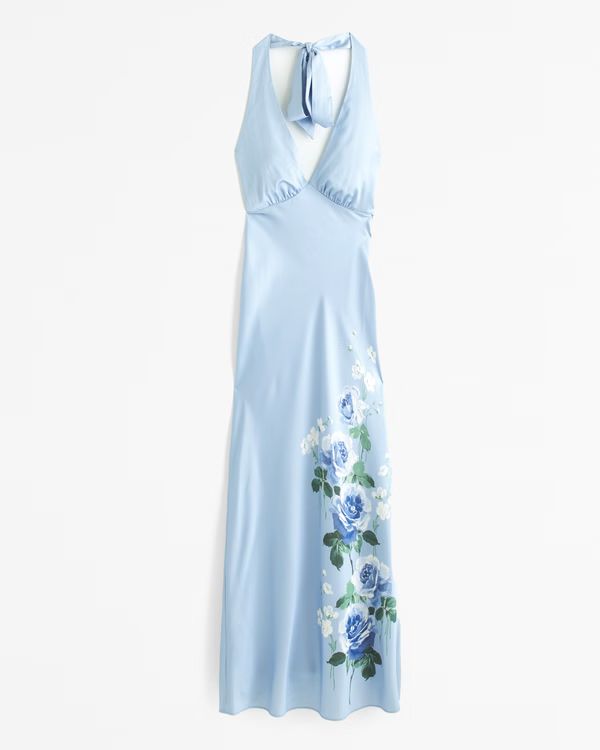 Women's Halter Slip Maxi Dress | Women's Dresses & Jumpsuits | Abercrombie.com | Abercrombie & Fitch (US)