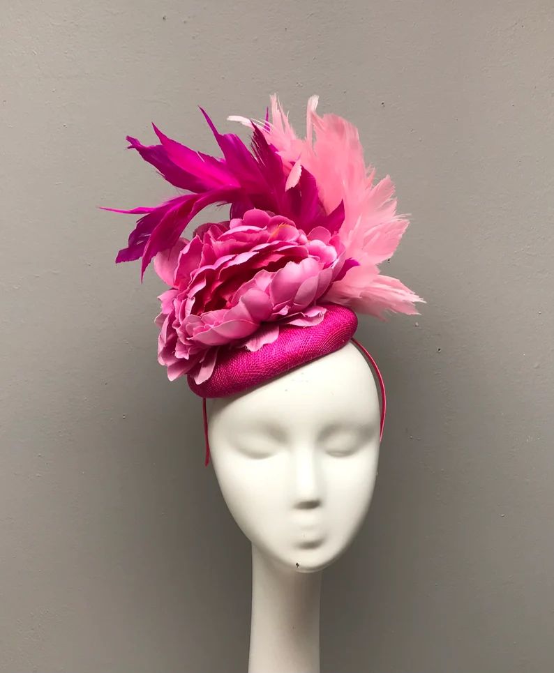 Floral Fascinator Floral Crown Kentucky Derby Bridal Shower Headband Headpiece | Etsy (US)