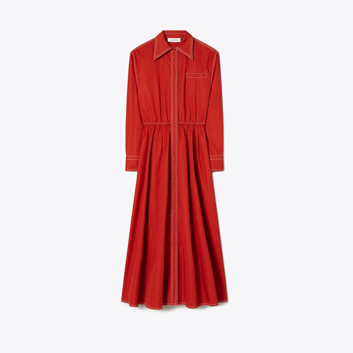 Cotton Poplin Eleanor Dress: Women's Designer Dresses | Tory Burch | Tory Burch (US)