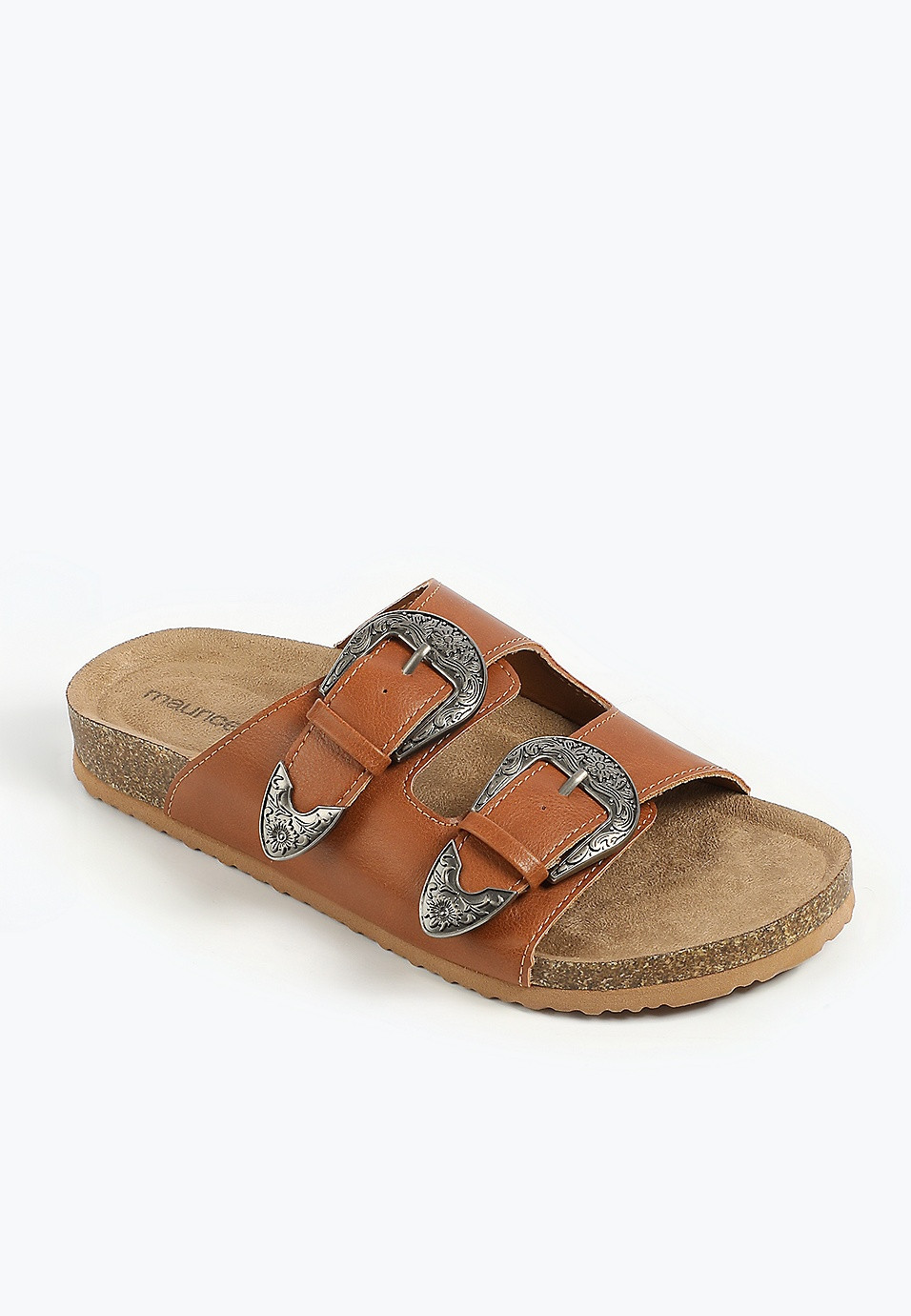 SuperCush Estelle Western Buckle Footbed Sandal | Maurices