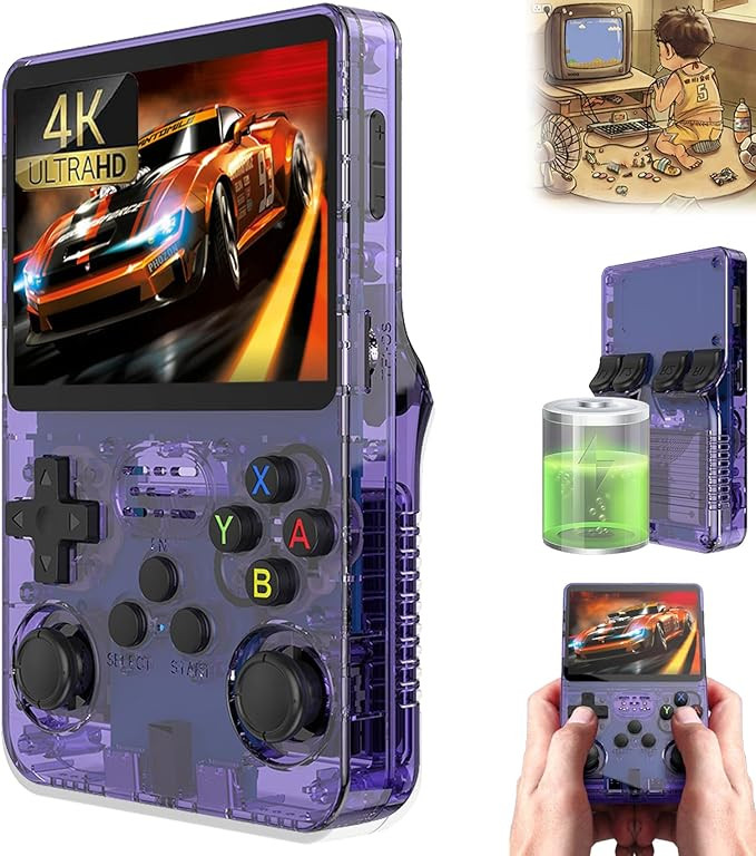 128G Retro Snap Game Console Official, 2026 New Retrosnap Play, R36s Handheld Game Consoles, 3.5-... | Amazon (US)