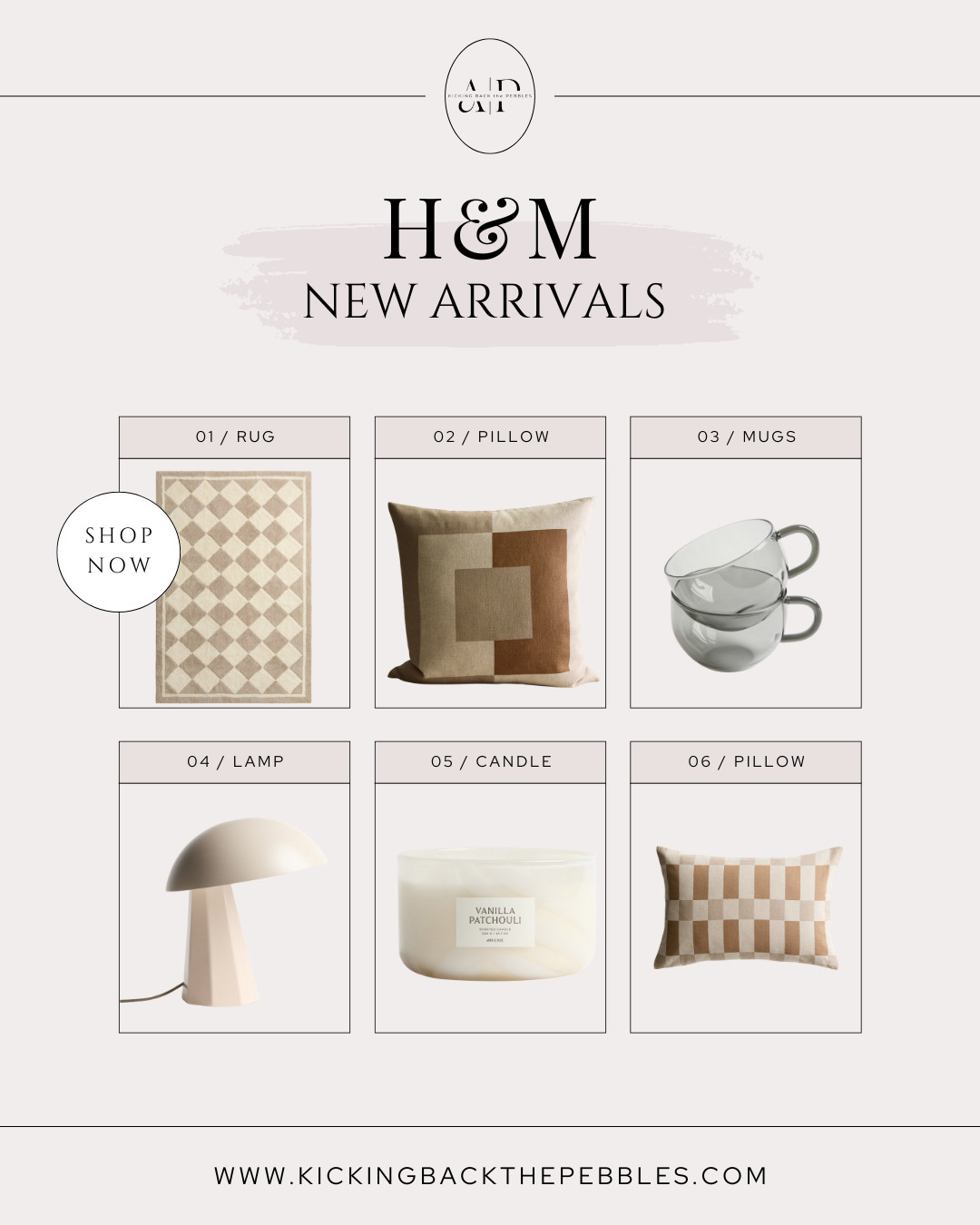 H&M Home's new arrivals feature neutral rugs, decorative pillows, modern table lamps, glass mugs, and scented candles for a calm, modern home. These home decor finds are perfect for living rooms, bedrooms, and cozy corners. Clean lines, warm neutrals, and everyday pieces that work with modern, minimalist, and Scandinavian-style interiors. All items are linked and ready to shop.

#HMHome #HMFinds #LTKFinds #HomeDecor #NeutralHome #LivingRoomDecor #BedroomDecor #HomeAccessories #DecorInspo 

 #LTKSeasonal #LTKHome