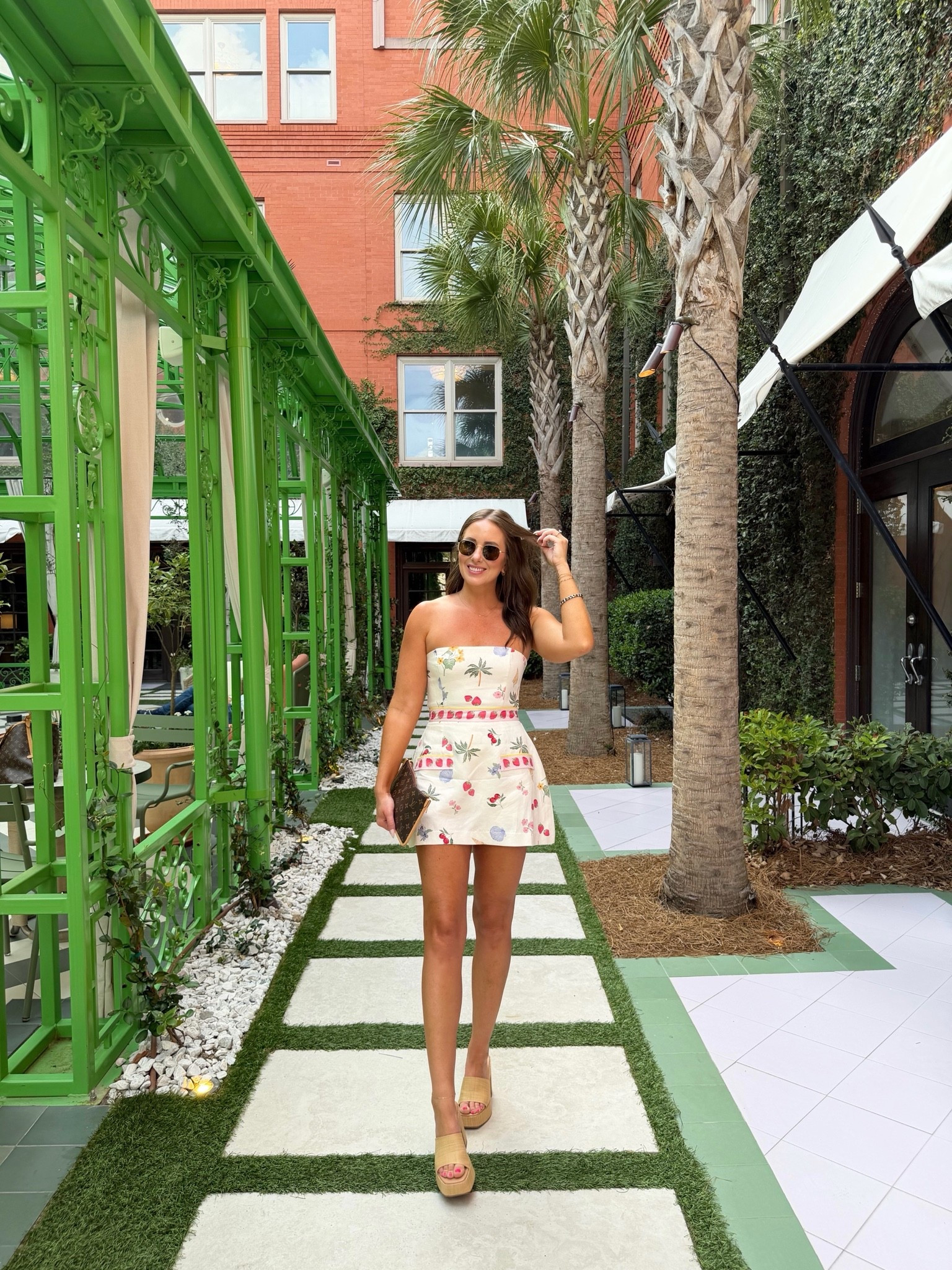 Wearing a small in my romper + the print is so fun for summer + vacation’

#LTKootd #LTKTravel #LTKSeasonal