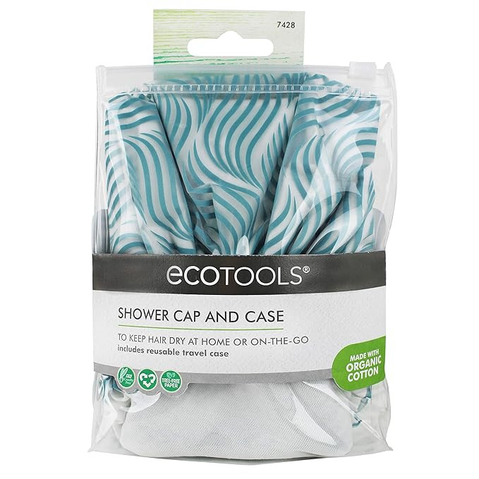 EcoTools Cruelty Free and Eco Friendly Shower Cap and Storage Case, Made with Recycled and Sustai... | Amazon (US)