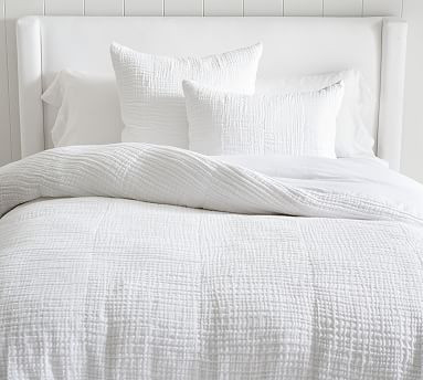 Cloud Cotton/Linen Duvet Cover | Pottery Barn (US)