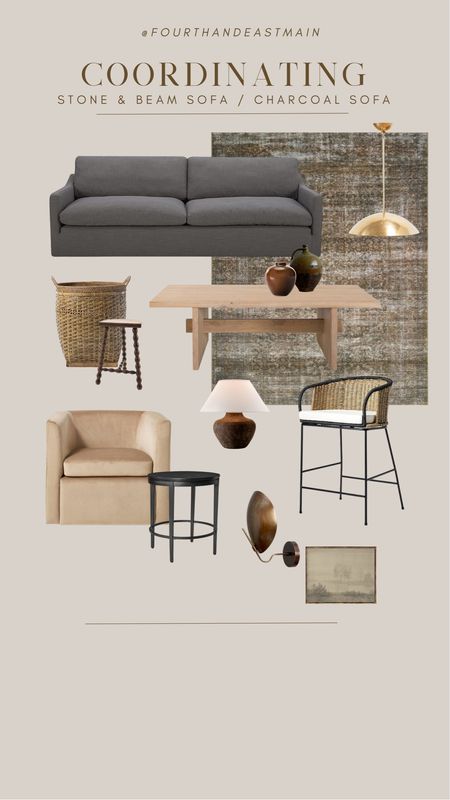 coordinating with charcoal sofa! one of my favorite rugs and so many other beautiful home finds

amber interiors 
coordinating
amber interiors dupe
charcoal sofa


#LTKhome
