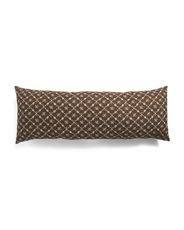 14x36 Painted Floral Print Pillow | Polyester/Cotton | Marshalls