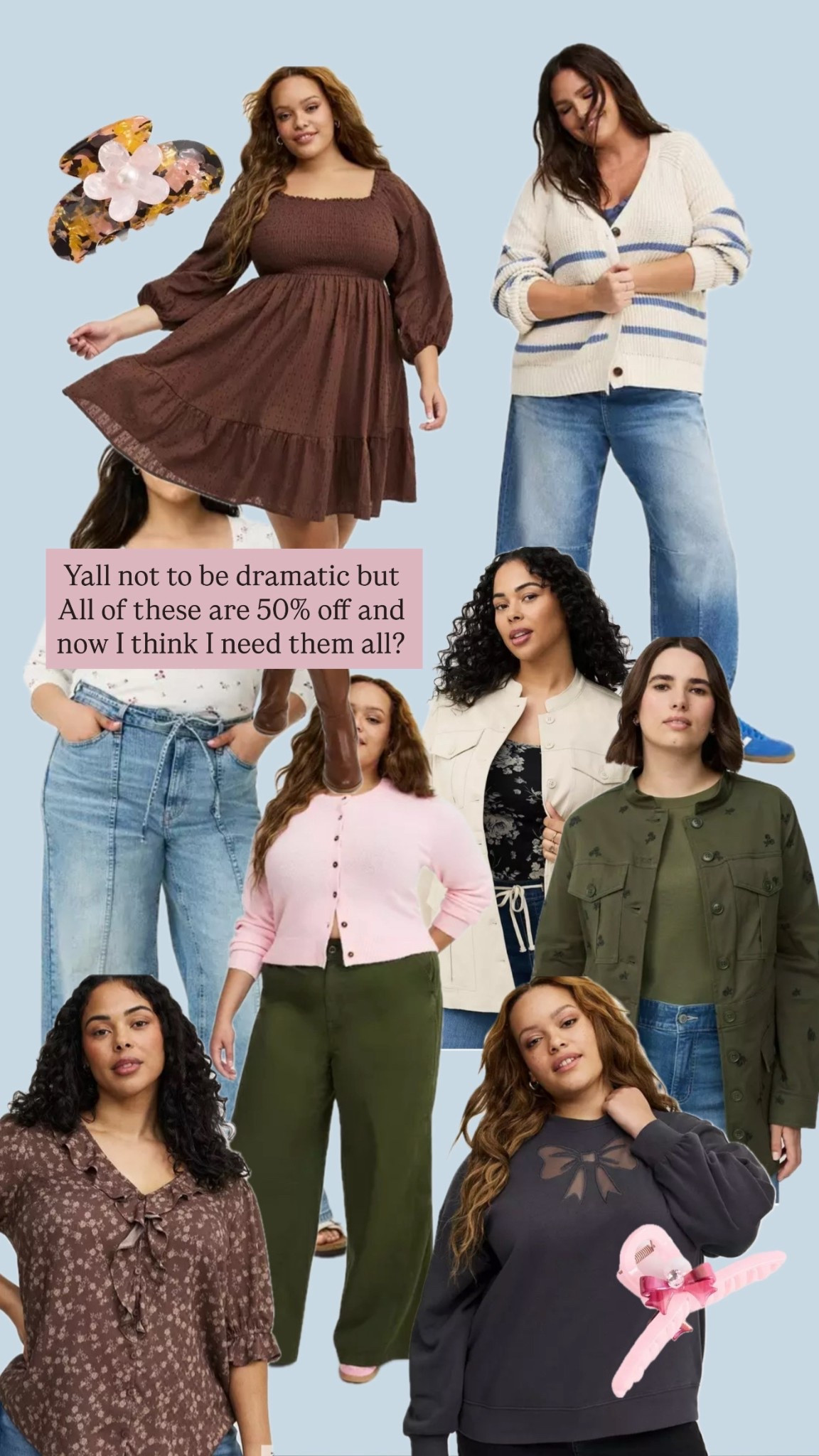 50% off these cute plus size trendy pieces - not sure how long the deal will last’ 

#LTKFindsUnder100 #LTKFindsUnder50 #LTKPlusSize