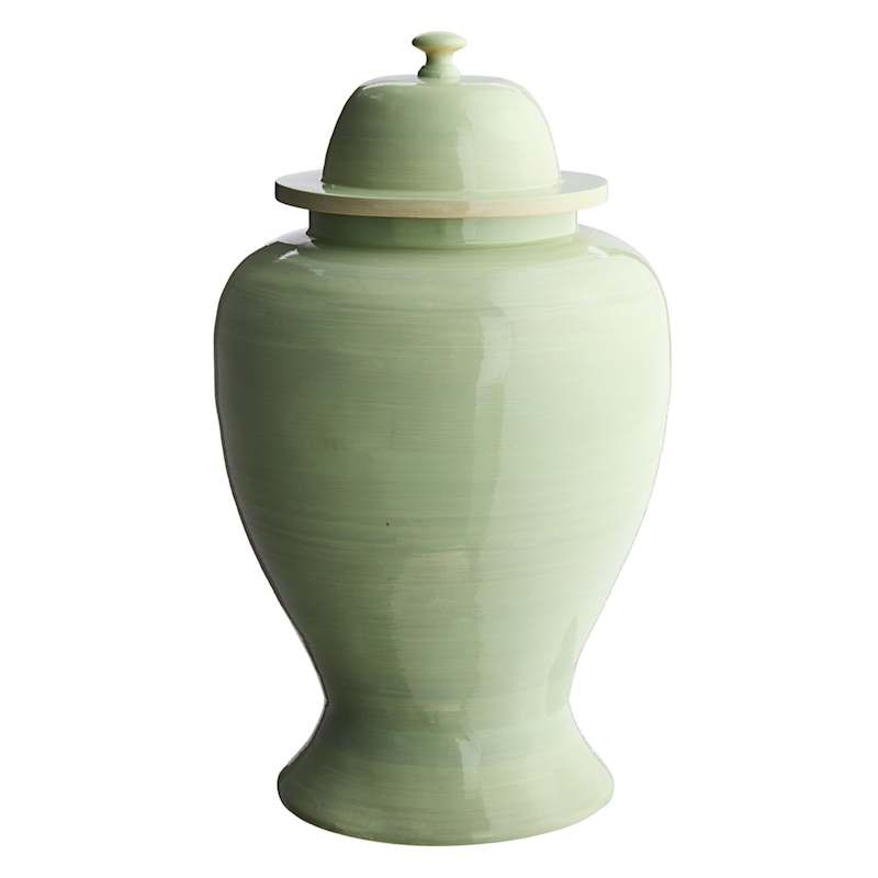 Green Bamboo Ginger Jar, 15" | At Home