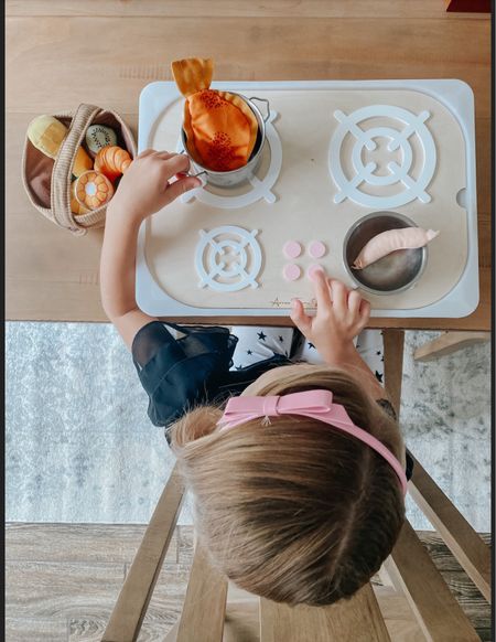 Kids sensory imaginative play ideas. Play kitchen ikea flisat table inserts are the cutest!

#LTKkids #LTKsalealert #LTKfamily