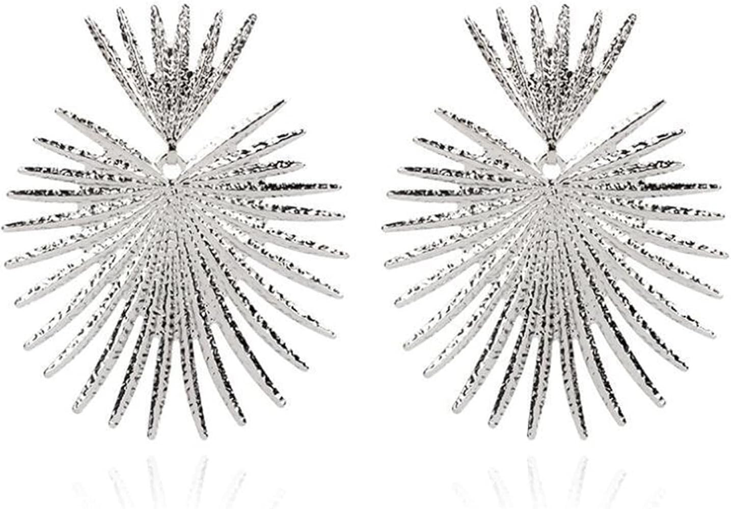 TIANHONGYAN Bohemian Heart Dangle Earrings Studs Gold Star Statement Earrings Flower Geometric Ex... | Amazon (US)