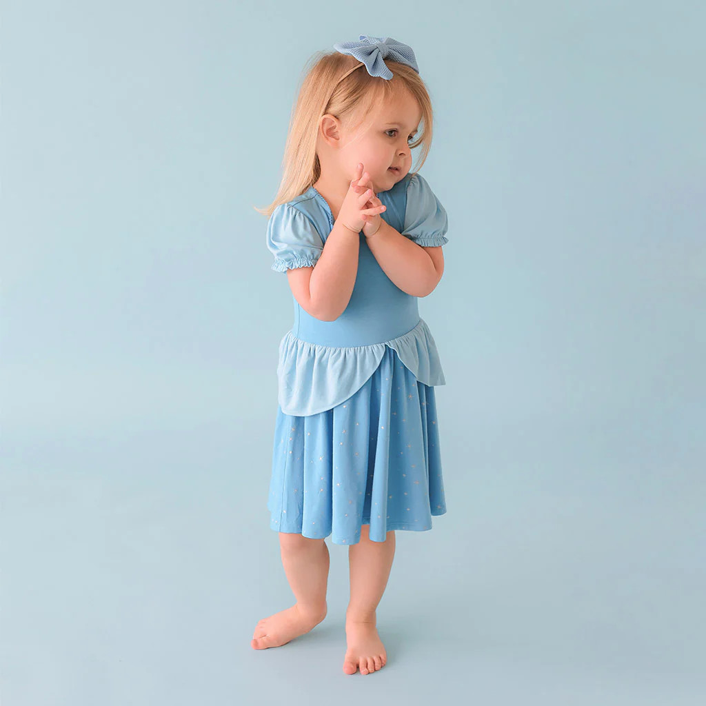 Disney Princess Blue Girl Twirl Dress | Cinderella | Posh Peanut