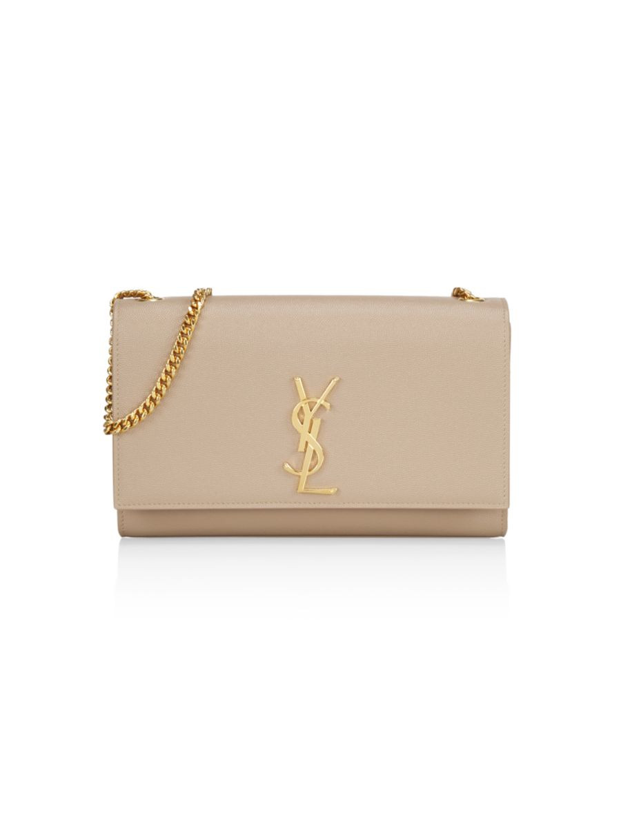 Kate Medium Chain Bag In Grain De Poudre Embossed Leather | Saks Fifth Avenue