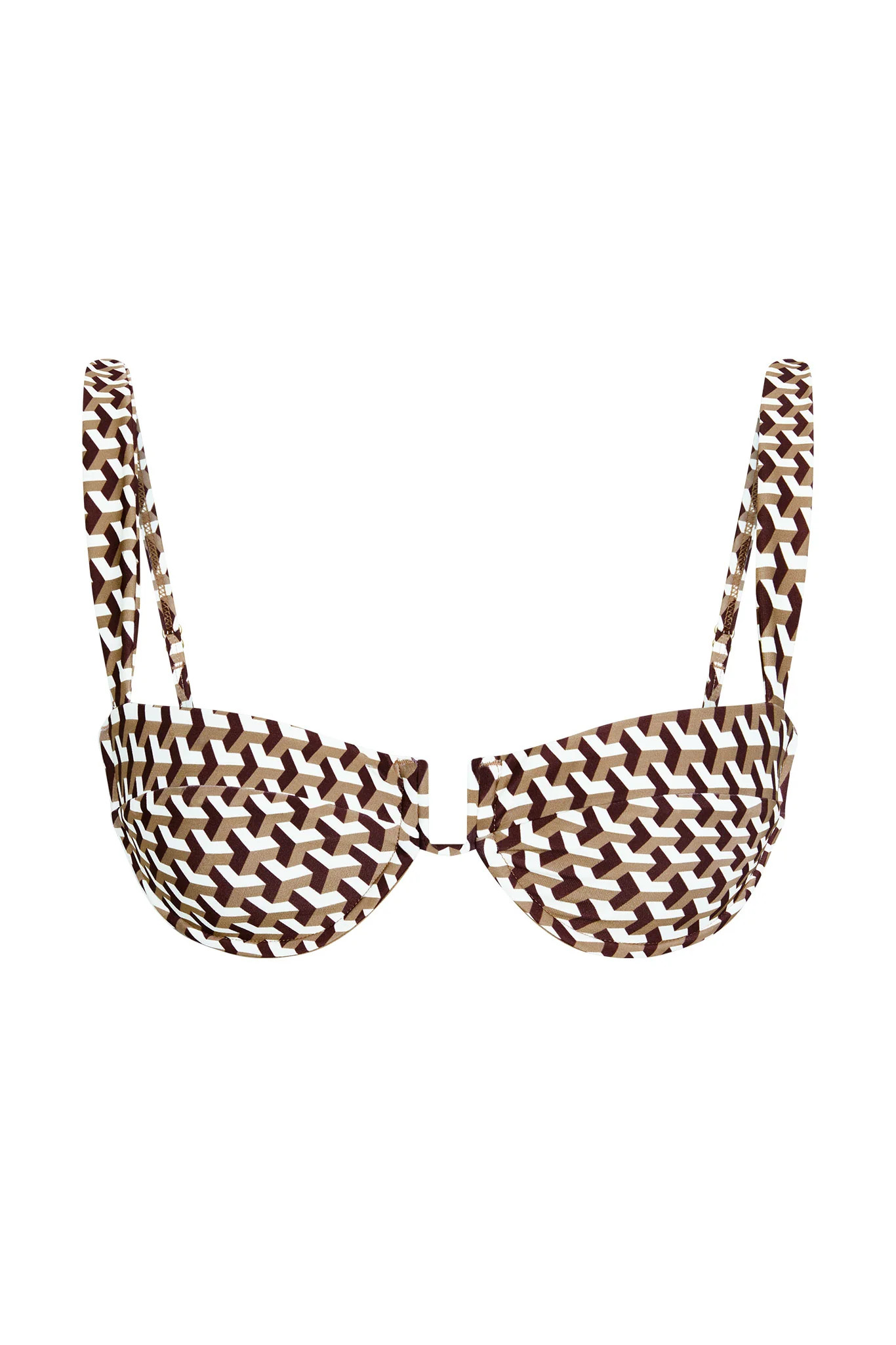 Cala Roja Top - Husk Geo | Monday Swimwear