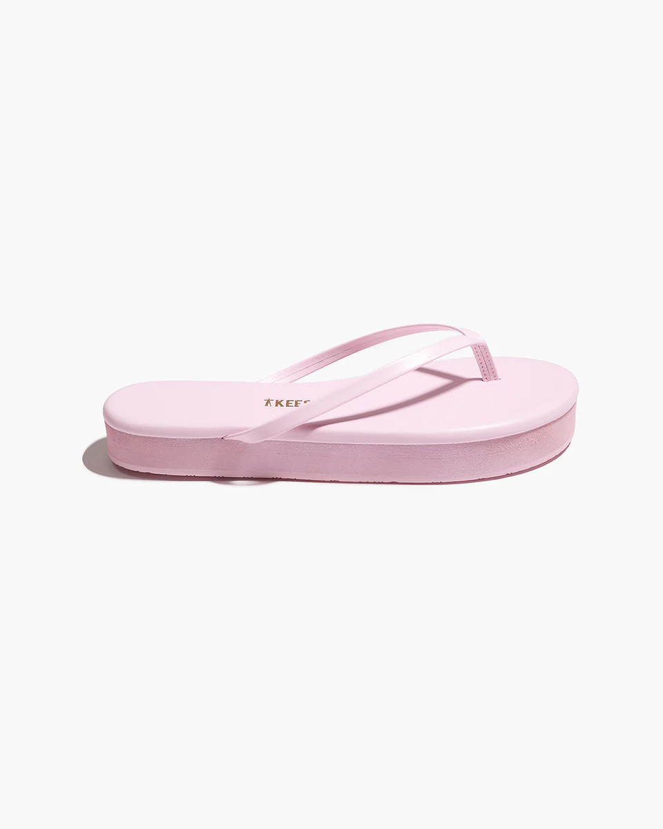 TKEES Lily Platforms Platform Sandals in Powder Pink | TKEES