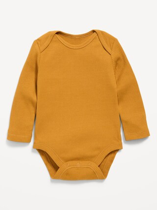 Long-Sleeve Ribbed Bodysuit for Baby | Old Navy (US)