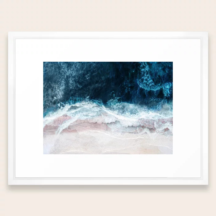Blue Sea II Framed Art Print | Society6