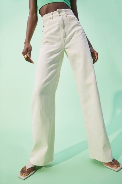 Wide-leg Twill Pants | H&M (US + CA)
