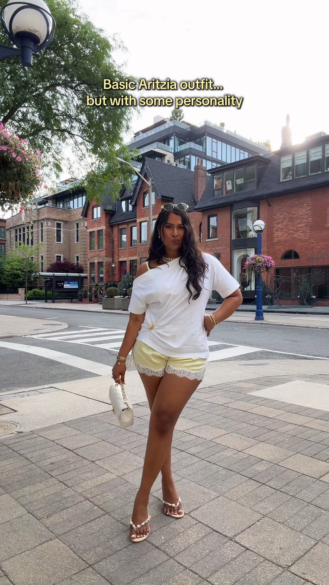 Basic Aritzia outfit styled with some personality 

Top - size medium 
Shorts - size large

#LTKsummer #LTKmidsize #LTKstyletip