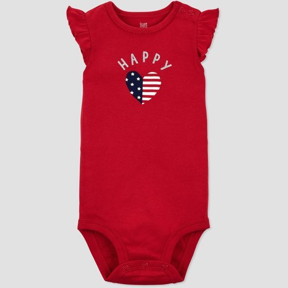 Baby Girls' Happy Bodysuit - Just One You® made by carter's Red | Target