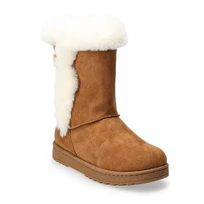 SO® Abigail Women's Faux-Fur Winter Boots | Kohl's