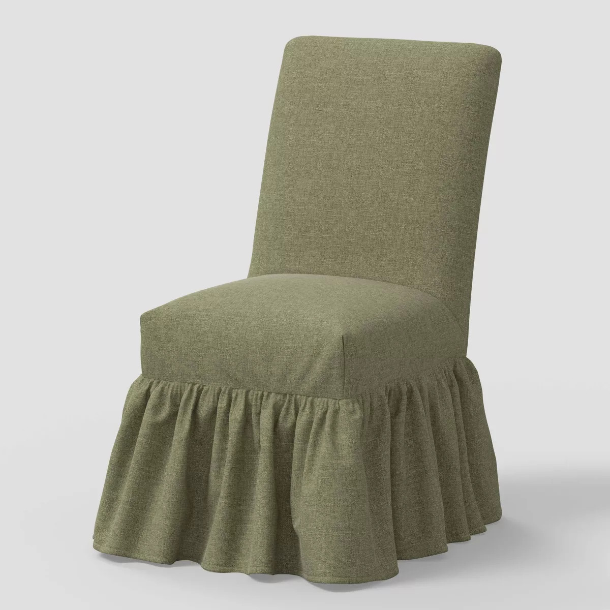 Ruffled Slipcover Dining Chair in Zuma Laurel - Threshold™ designed with Studio McGee | Target