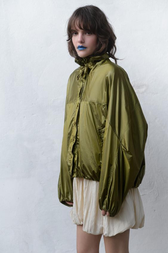 OVERSIZED NYLON JACKET | Zara US