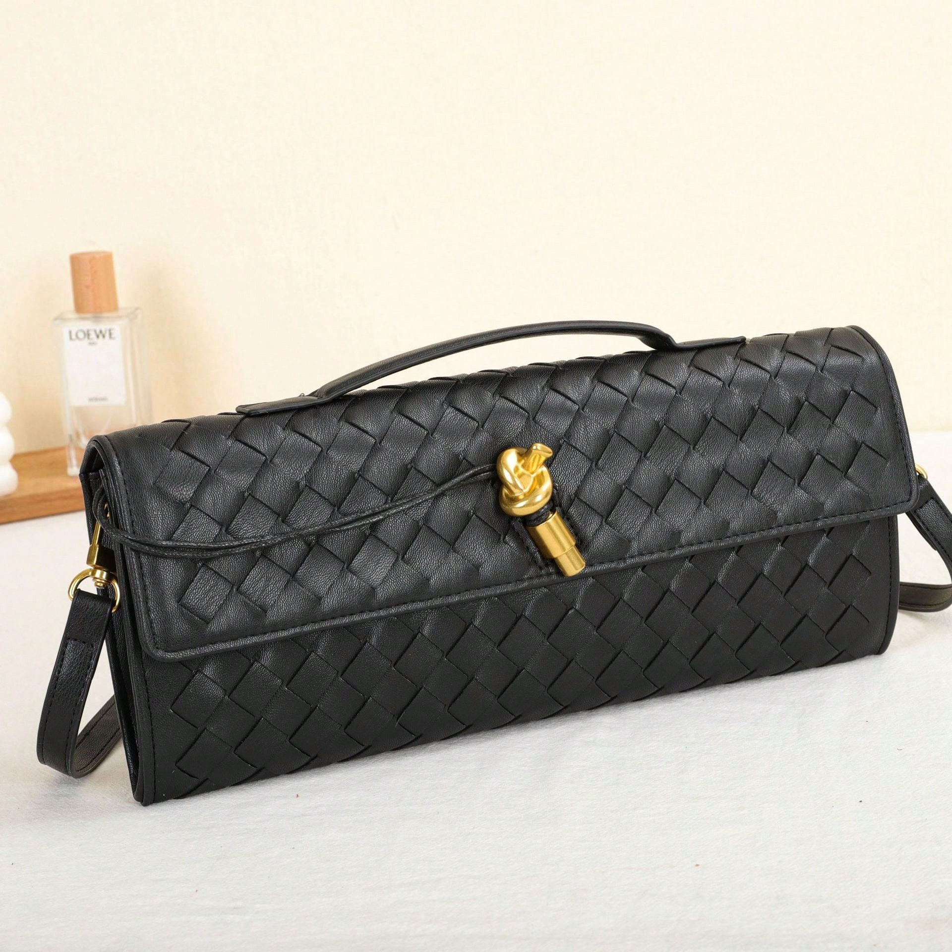 Multi-Color Woven Diagonal Zipper Crossbody Bag, Shoulder Bag, Baguette Bag, Evening Bag, Party B... | SHEIN