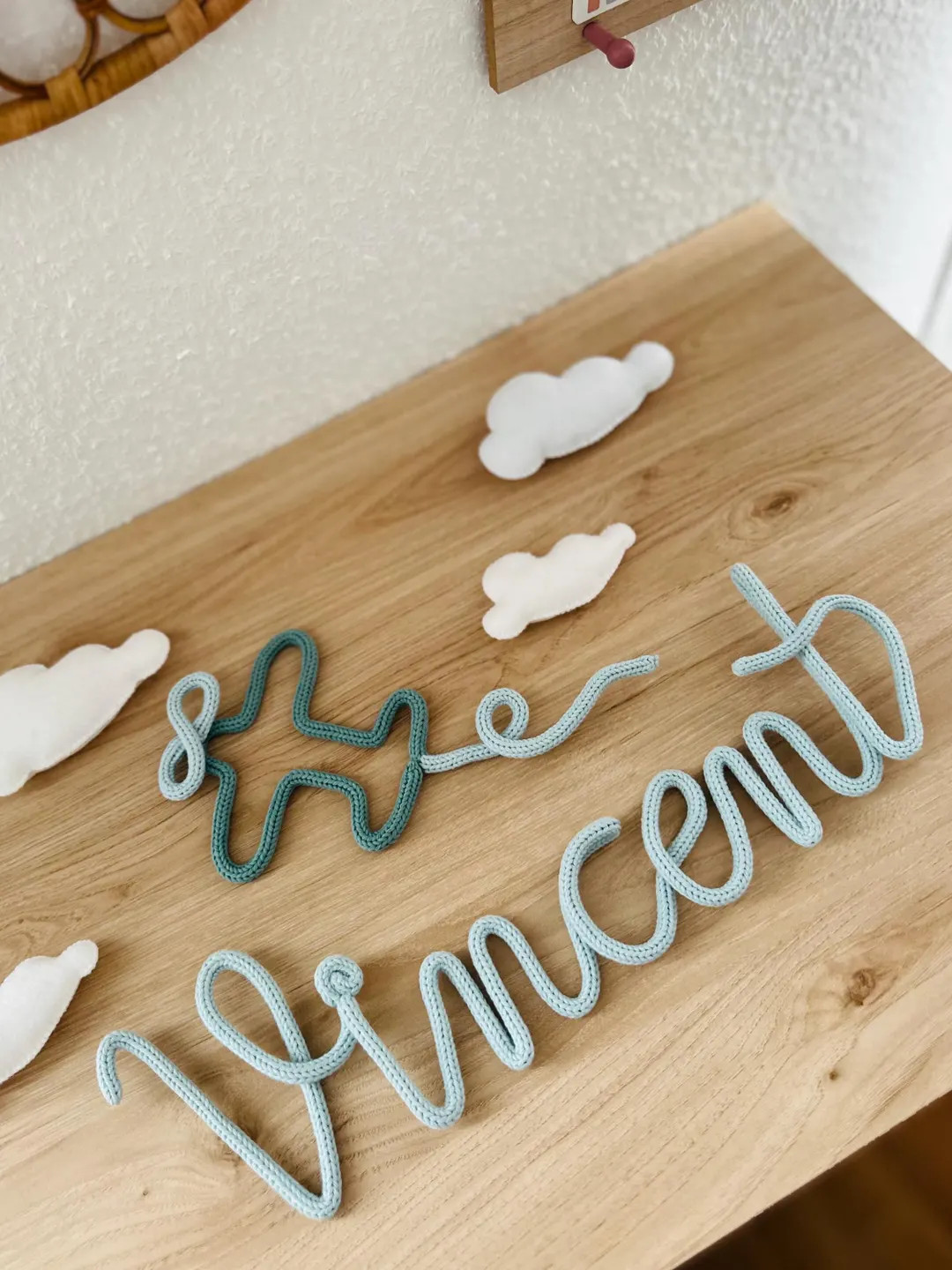 Personalized Knitted Wire Name Sign – Nursery Wall Decor - Etsy | Etsy (US)