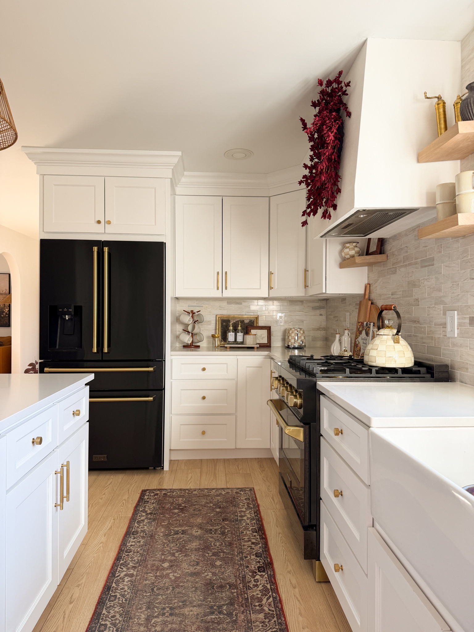 The Magnolia Home buttery soft runner that makes standing on my feet in the kitchen a comfortable experience! 

#modernkitchen

#LTKstyletip #LTKhome