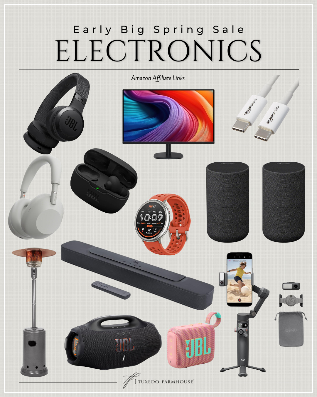 Amazon - Early Big Spring Sale - Electronics

Save big without the wait! Big spring deals are already starting.

Seasonal, home, tech, gadgets, entertainment, headphones, speakers 

 #LTKSeasonal #LTKHome #LTKSaleAlert