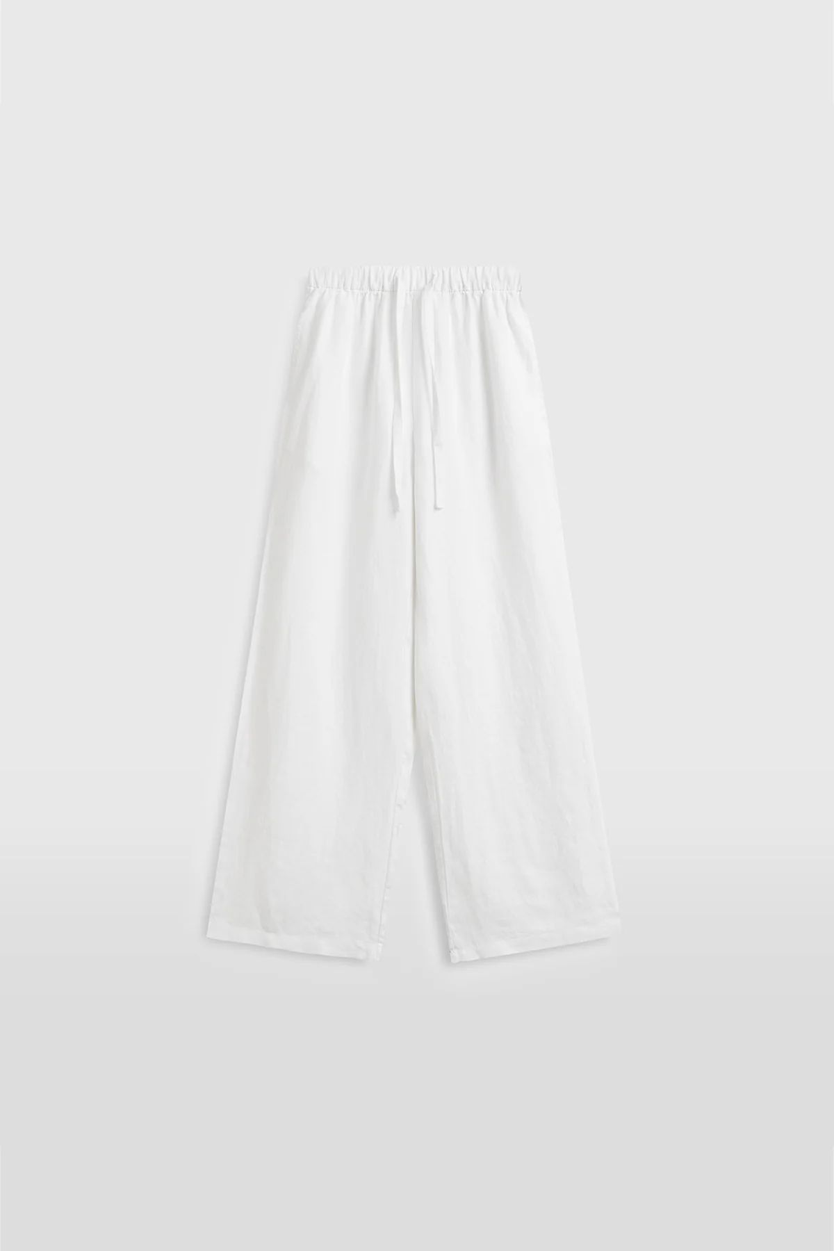 Wide Leg Linen Pant in White | Venroy | Premium Leisurewear designed in Australia | Venroy AU