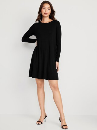 Jersey-Knit Mini Swing Dress for Women | Old Navy (US)