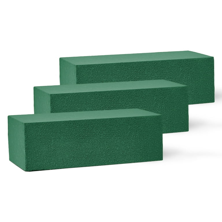 FloraCraft Floral Artesia WetFōM 3 Piece Brick 2.8 inch x 3.8 inch x 8.8 inch Green - Walmart.co... | Walmart (US)