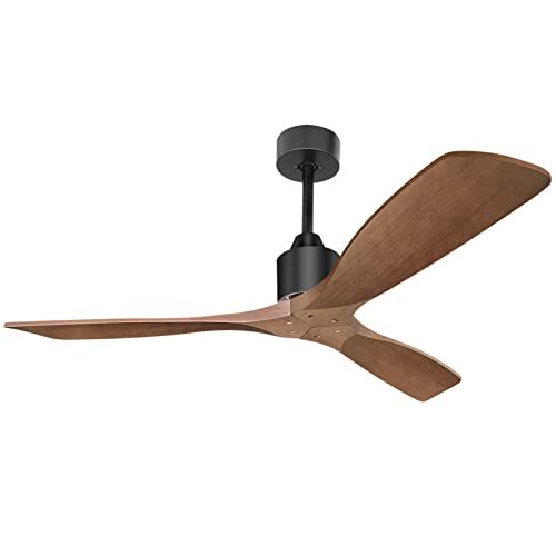 Hakkatronics 52'' Ceiling Fan with Remote 6 Speed Timing Quiet Ceiling Fans for Indoor Outdoor, R... | Amazon (US)