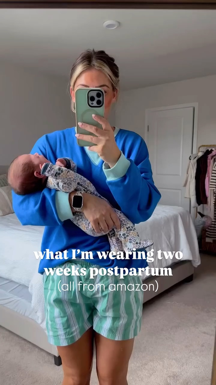 All my outfits I wore week two postpartum! All nursing friendly 👏🏼 YAY FOR AMAZON!!!

Sizes ordered (I’m 5’4, 148lbs, 2 weeks postpartum)
blue sweatshirt- L
Free people inspired shorts - M
sporty romper- m
beige jumpsuit- L
pink sweatsuit set - L
Brown fp inspired set- L
green romper- L

#amazonfashion #amazondress #amazondresses #amazonmaternity #pregancyoutfitideas #pregnantfashion #pregnantstyle #founditonamazon #outfitideas #pregnancy #pregnantoutfits #maternityoutfits #postpartum #postpartumoutfits #amazonoutfits #amazonoutfitinspo

#LTKVideo #LTKU #LTKMidsize