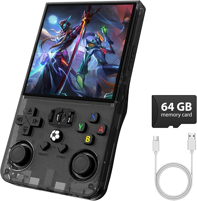 R36MAX Retro Gaming Console, Retro Handheld Games Console with 64GB TF Card, Portable Hand Held O... | Amazon (US)