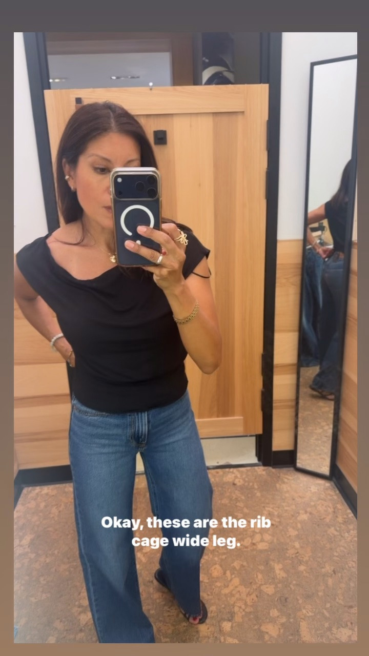 New to me style 
Rib cage wide leg 
@levi wearing 25/30

Fall fashion over 50

#LTKPetite #LTKSeasonal #LTKOver40