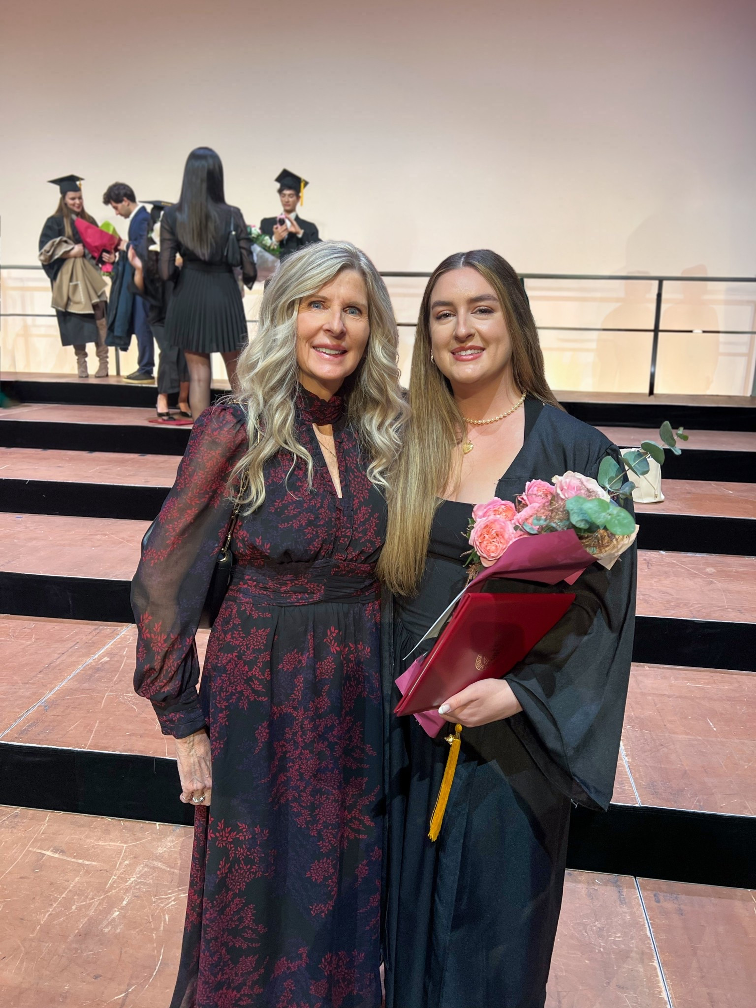 Black Maxi dress sheer sleeves with red print & high neck button collar. Perfect for holiday parties, Christmas events, graduation, wedding, and work wear! #ltksale #ltkunder50

#LTKWedding #LTKHoliday #LTKWorkwear