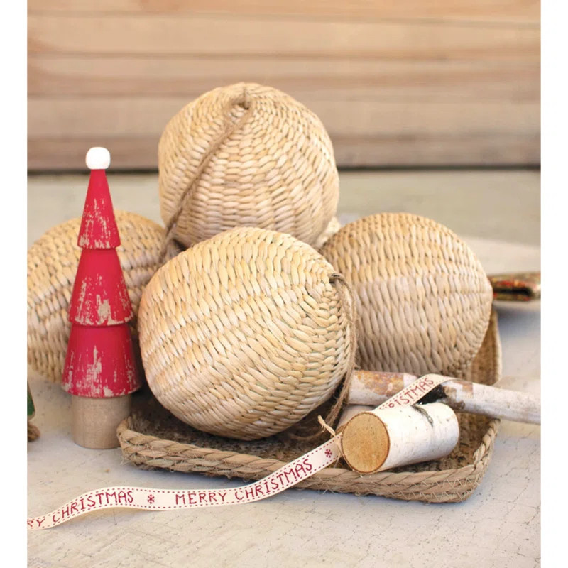 Bay Isle Home™ Amelah Woven Seagrass Christmas Ornament | Wayfair | Wayfair North America