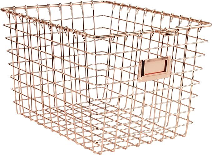 Spectrum Diversified Wire Storage Basket, Small, Copper | Amazon (US)