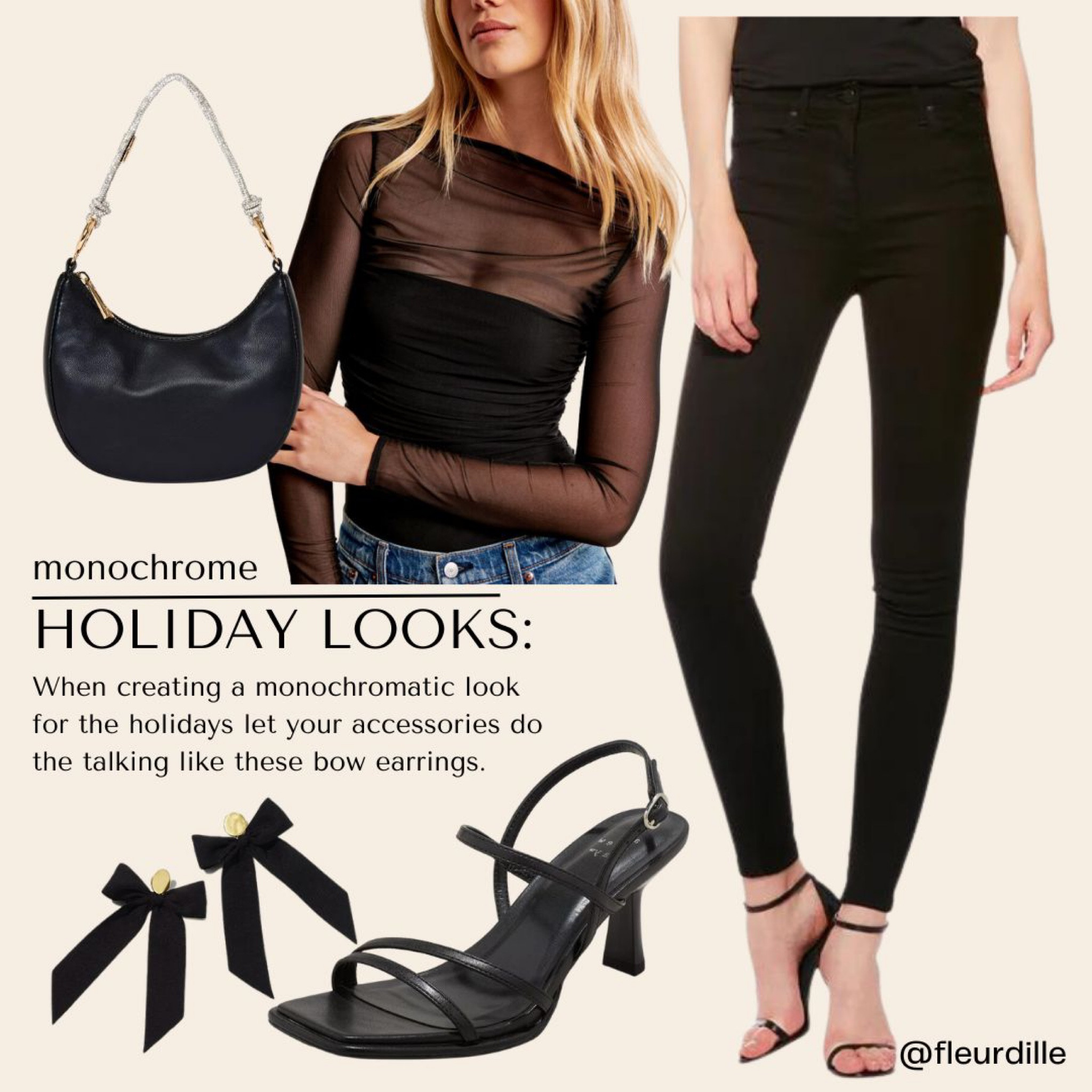 Chic, monochromatic holiday look. 

#LTKSeasonal #LTKHoliday #LTKparties