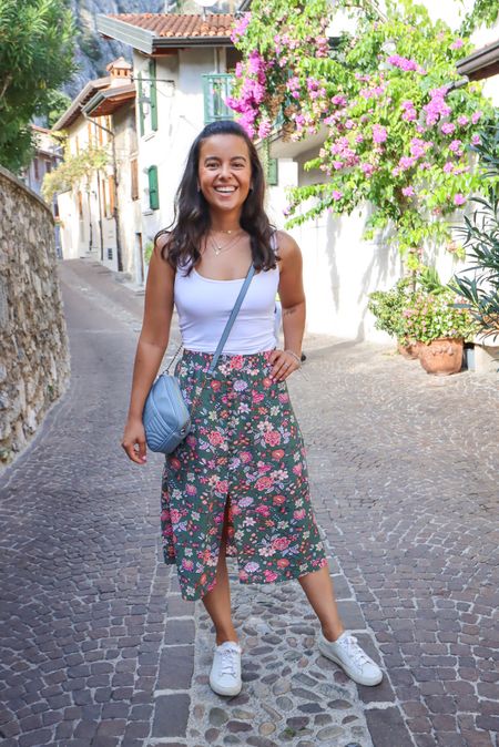 Weather has been dreamy in Italy! Another look from my Fall In Italy trip 💫 A floral midi skirt is so versatile!

#LTKeurope #LTKstyletip #LTKtravel