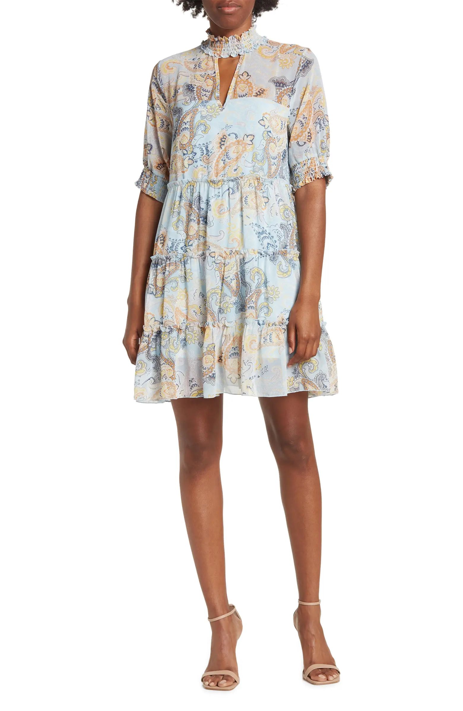 Marion Smock Neck Babydoll Dress | Nordstrom Rack