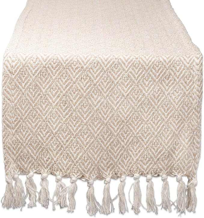 DII Braided Farmhouse Table Runner, 15 x 72 inches, 1-Piece, Stone | Amazon (US)