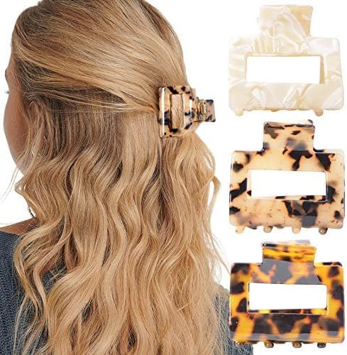 Tortoise Shell Ponytail Cuffs Elastic Hair Band Hair Tie Leopard French Design Hair Band Headwear... | Amazon (US)